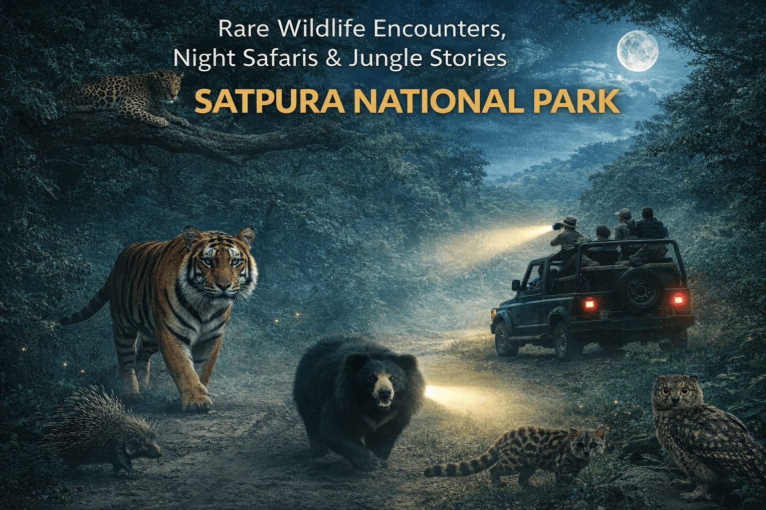 Satpura National Park: Rare Wildlife Encounters, Night Safaris, and Untold Jungle Stories